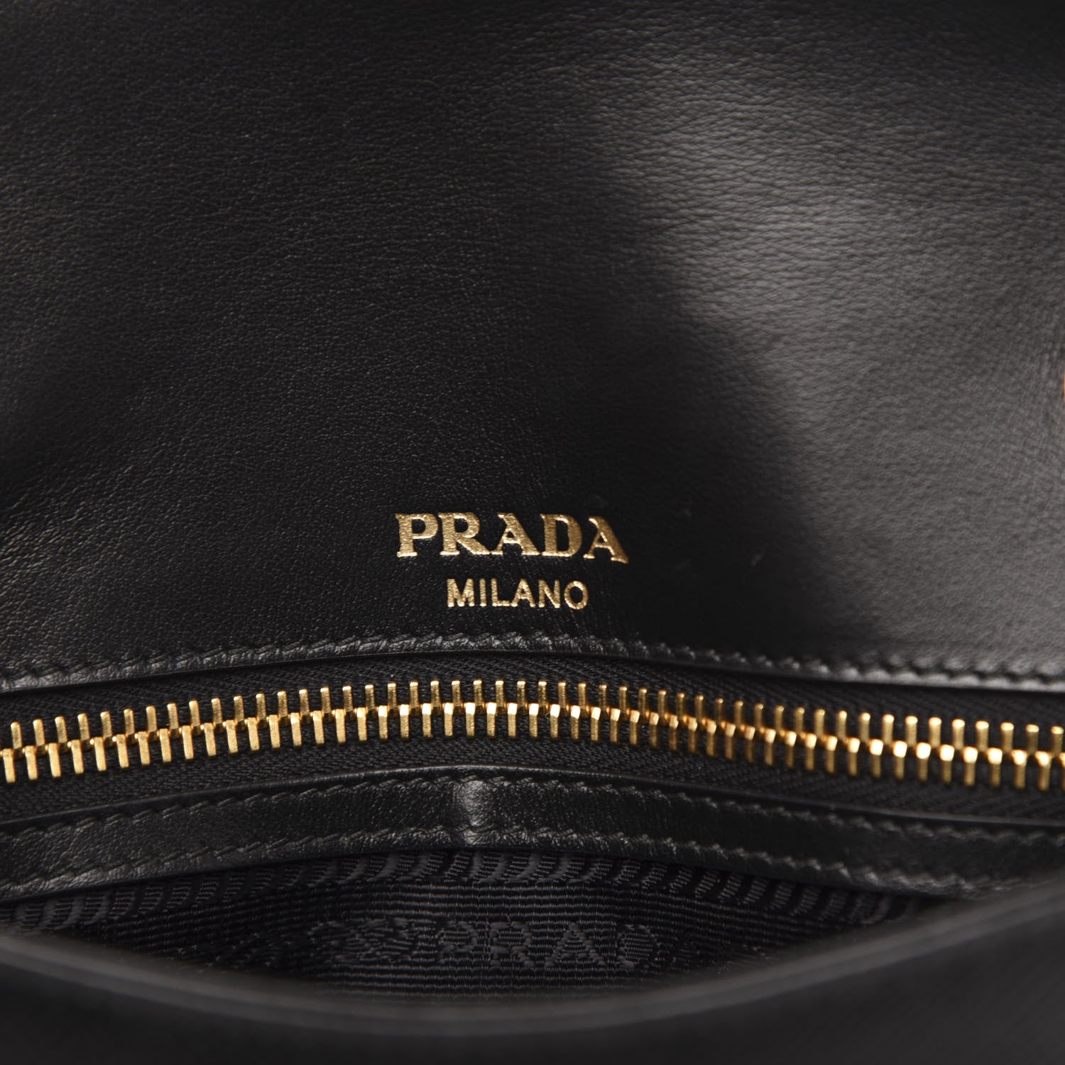 Prada Saffiano Flap Shoulder Bag Black 6 of 8