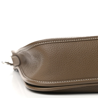 Hermes Taurillon Clemence Evelyne III PM Etoupe 7 of 9