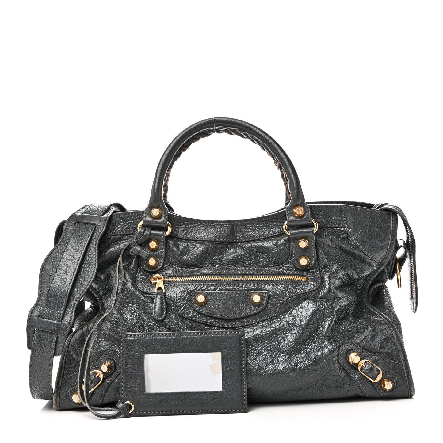 Agneau Giant 12 Gold Hardware City Gris Fossile