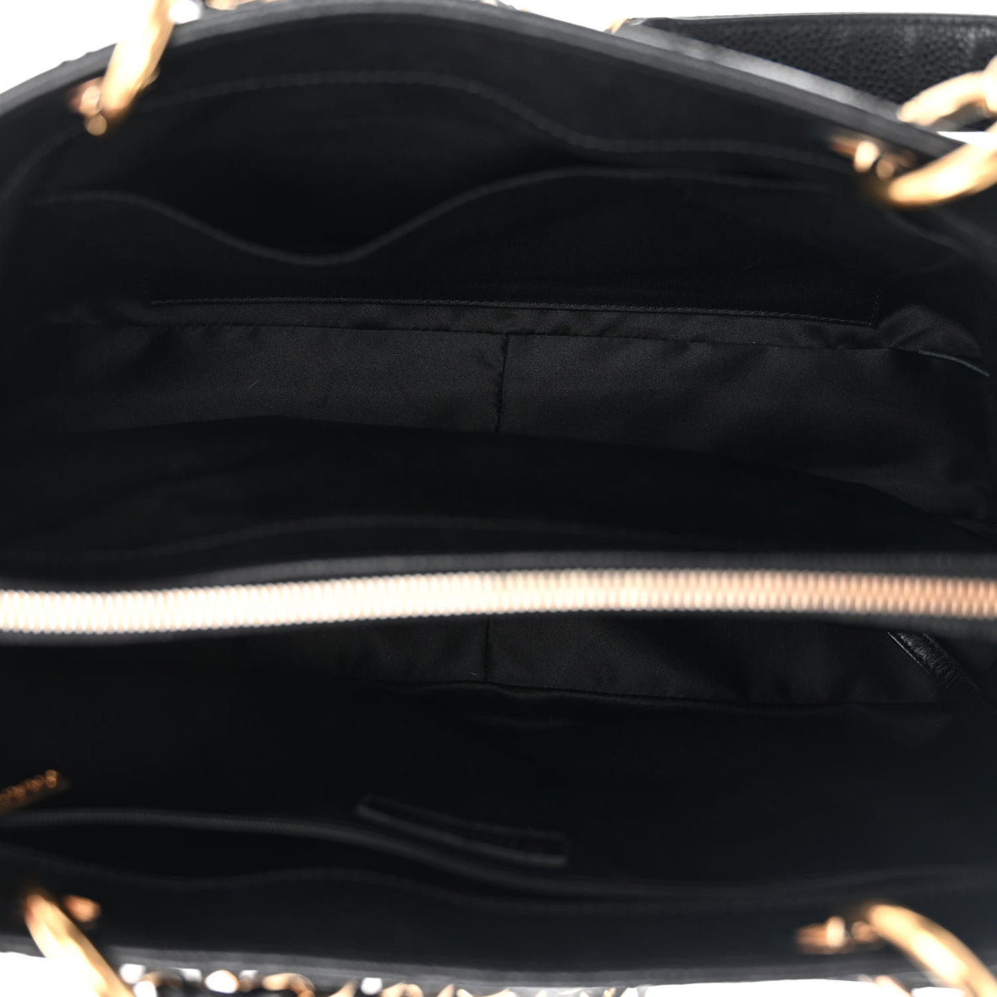 Caviar Quilted Grand Shopping Tote GST Black