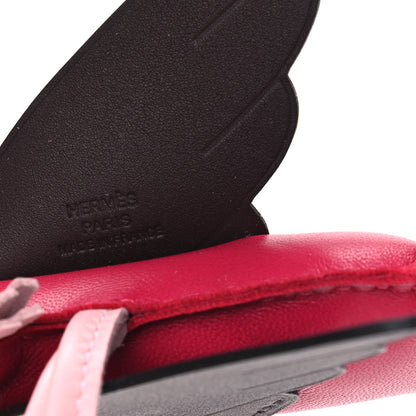 Hermes Milo Lambskin Grigri Rodeo Pegase Horse Bag Charm MM Framboise Rose Sakura Rouge Sellier 3 of 4