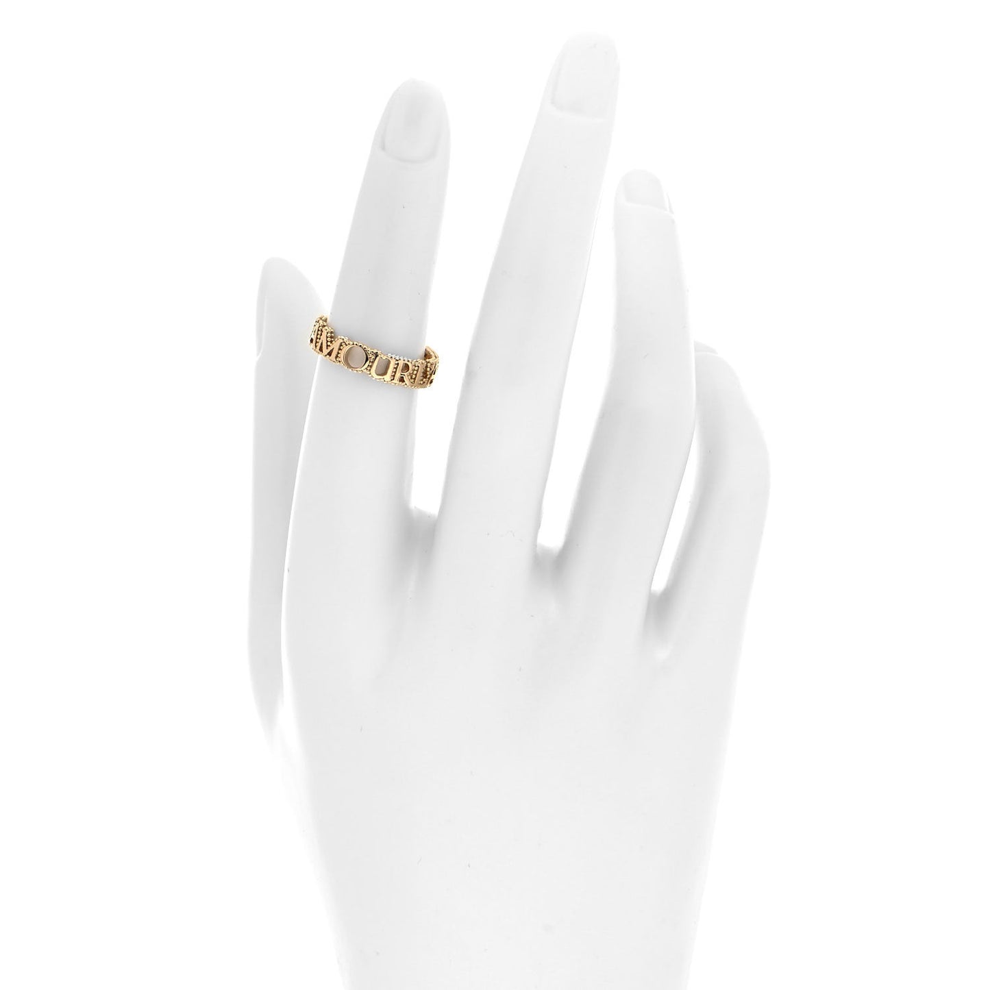 18K Yellow Gold L'Aveugle Par Amour Ring 50 5.25