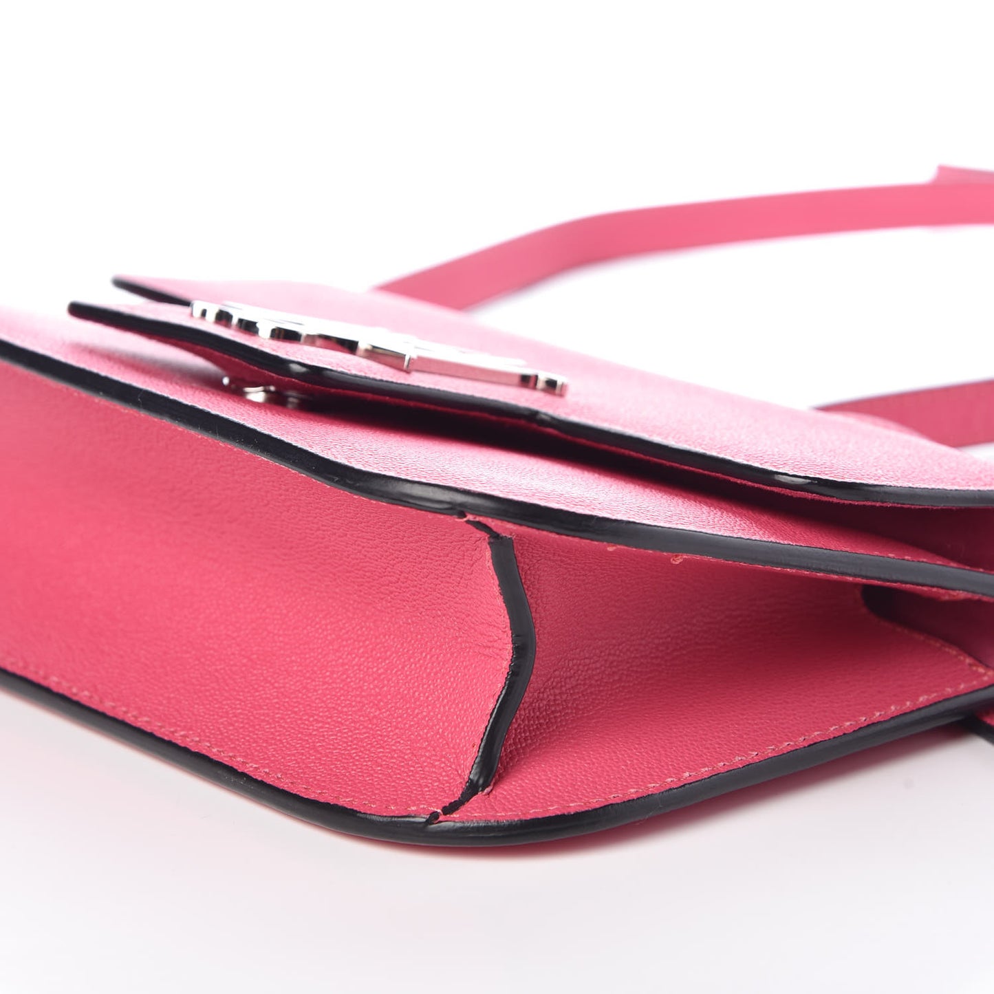 Calfskin Small Insignia Flap Pink