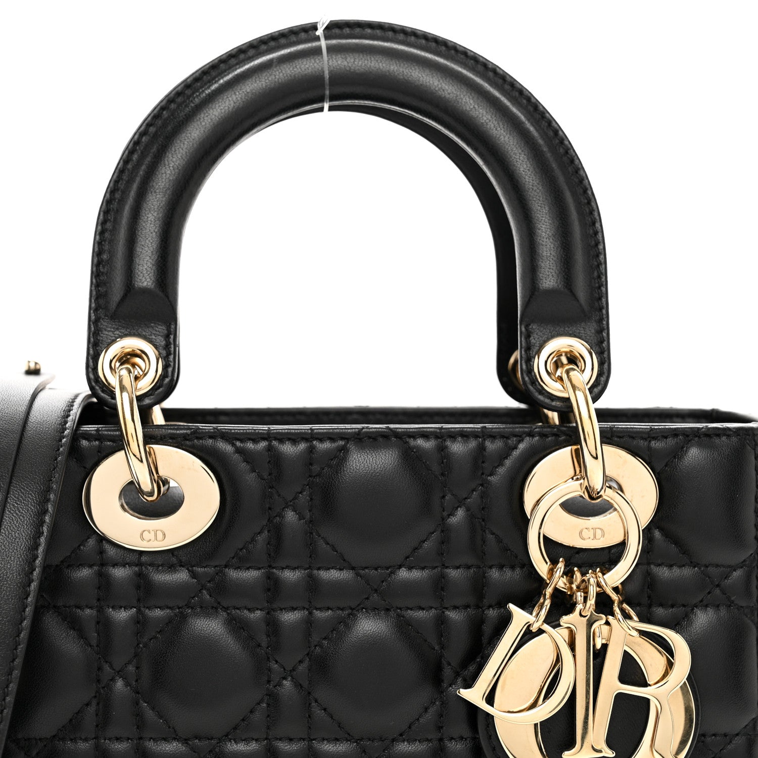 Christian Dior Lambskin Cannage Small My ABCDior Lady Dior Black 4 of 9