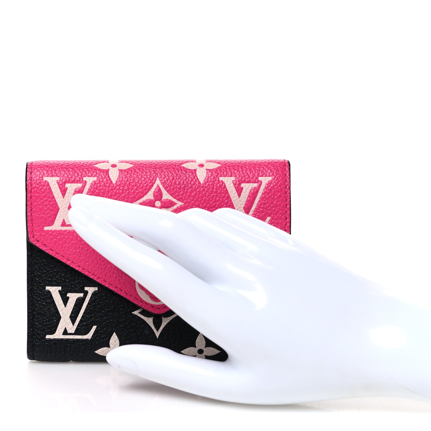 Louis Vuitton Empreinte Monogram Spring In The City Victorine Wallet Black White Pink 2 of 6