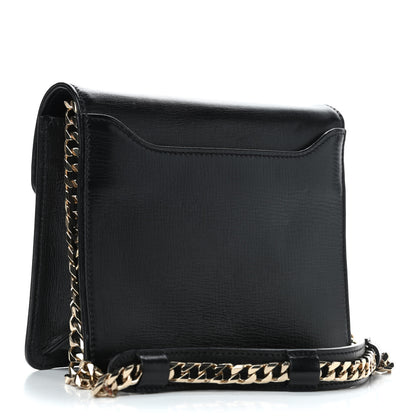 Givenchy Calfskin Shark Lock Chain Clutch Black 2 of 5