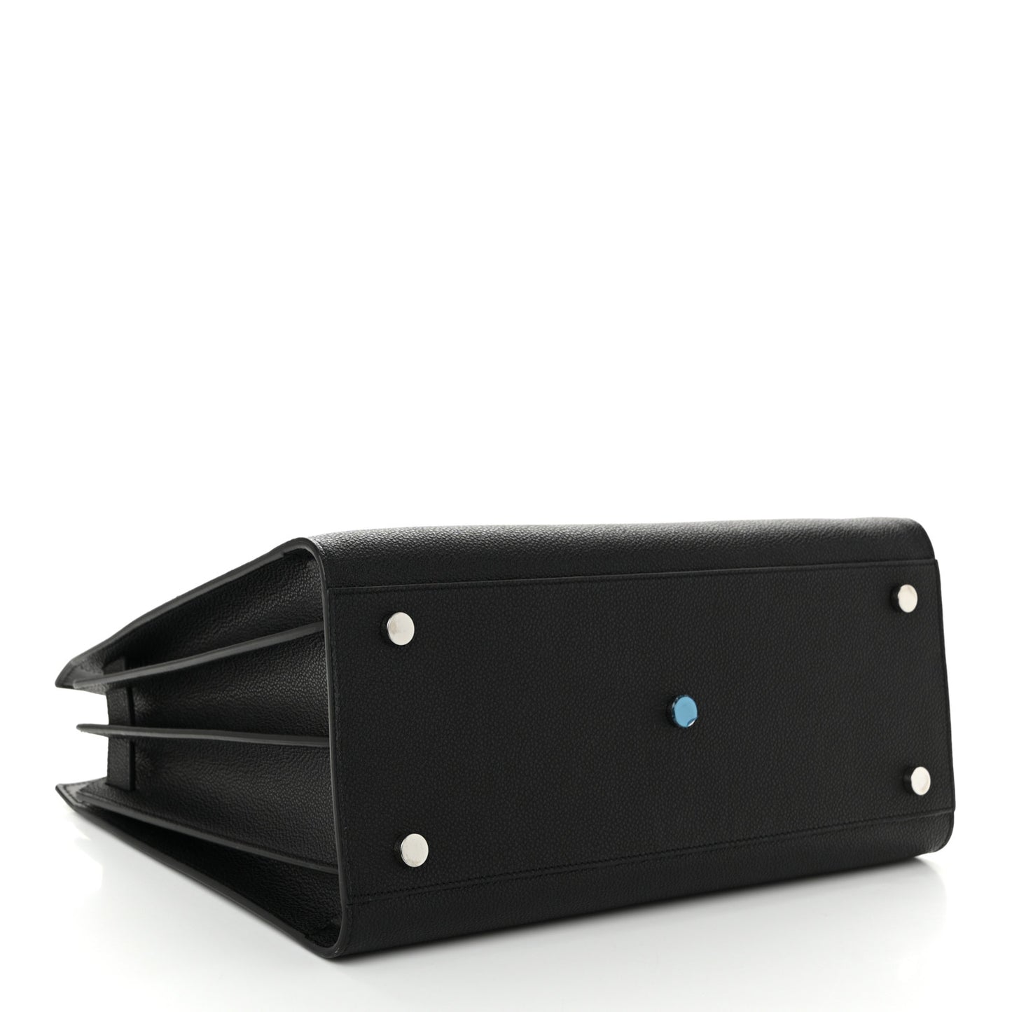 Grained Calfskin Small Sac De Jour Black