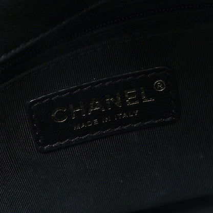 Chanel Sheepskin Chevron Quilted Mini Double Chevron Flap Black 6 of 10
