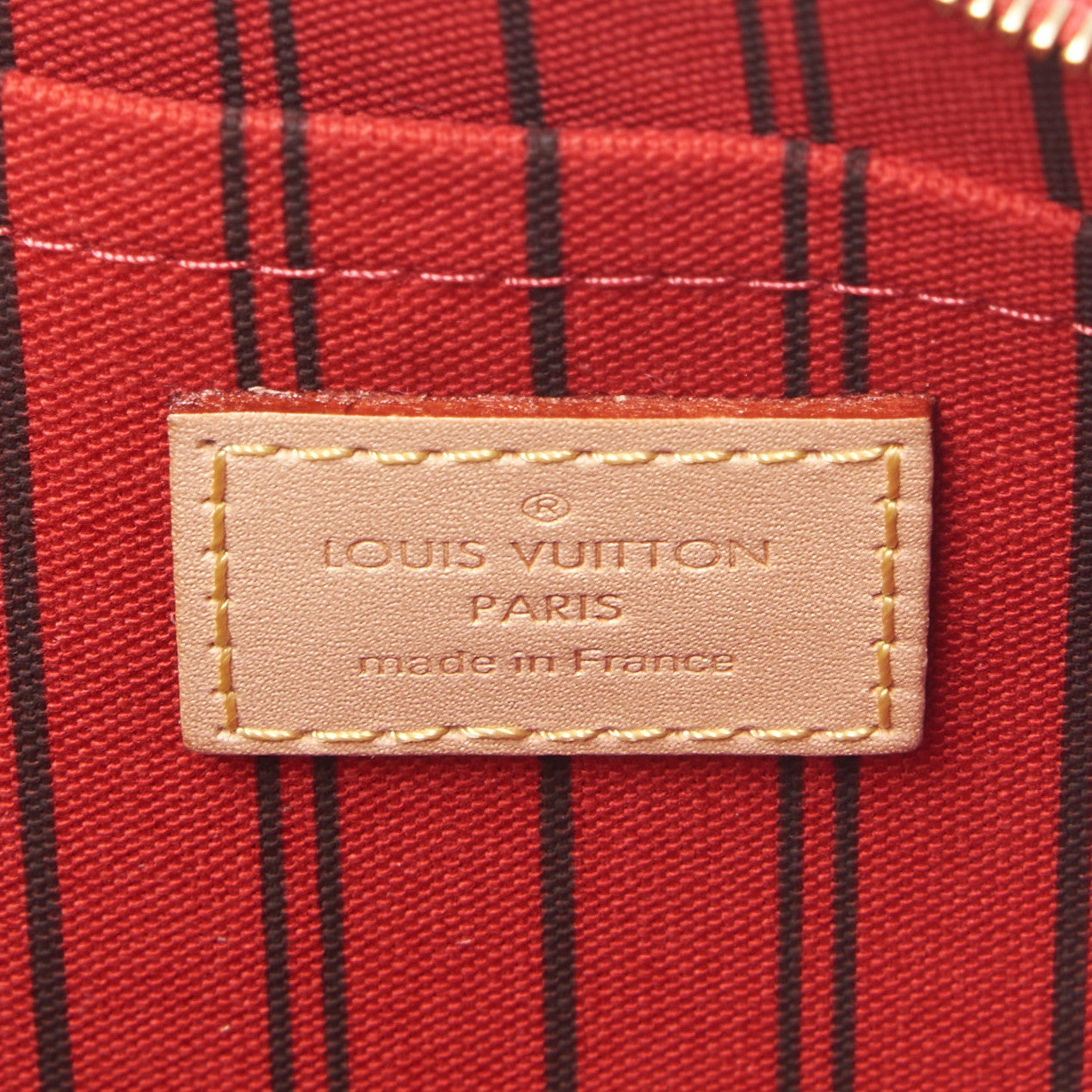 Monogram Neverfull MM GM Pochette Cherry