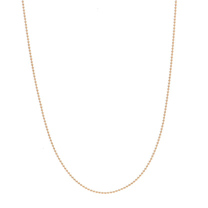 Tiffany 18K Rose Gold Beaded Chain Necklace 1 of 5