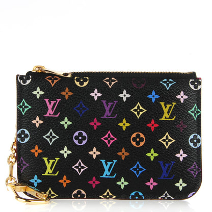 Louis Vuitton Monogram Multicolor Key Pouch Black Grenade 1 of 7