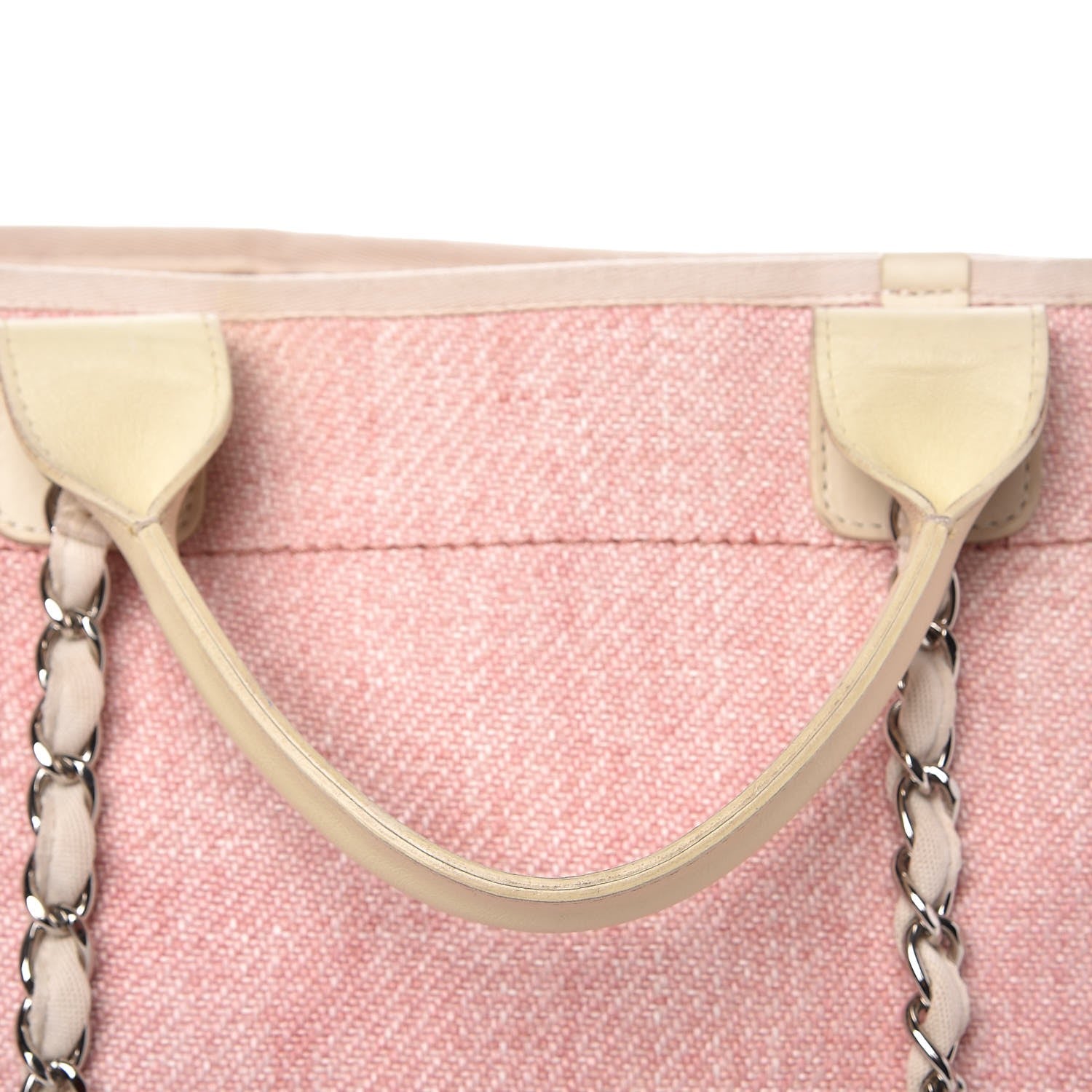 Chanel Canvas Large Deauville Tote Pink 12 of 14