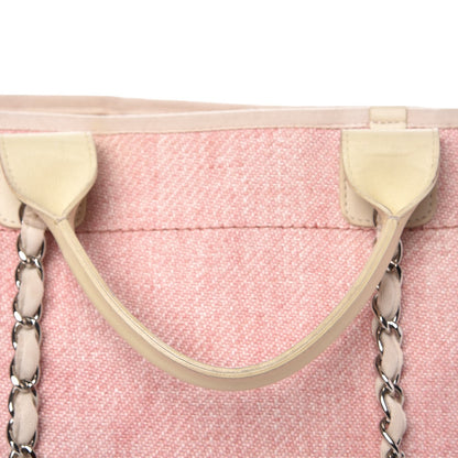 Chanel Canvas Large Deauville Tote Pink 12 of 14