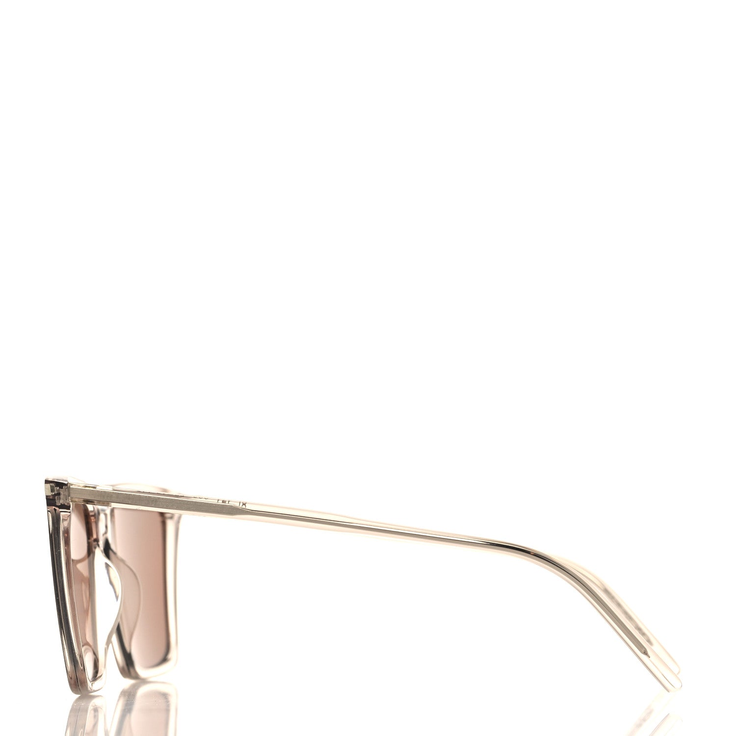 Saint Laurent Transparent Acetate SL 474 Sunglasses Brown 3 of 7