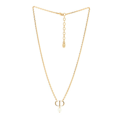 Christian Dior Pearl Petit CD Necklace Gold 3 of 6