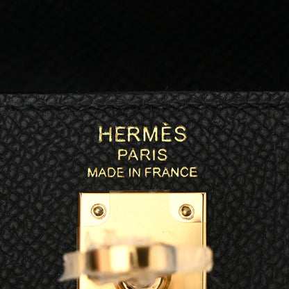 Hermes Epsom Kelly Sellier 25 Black 6 of 11