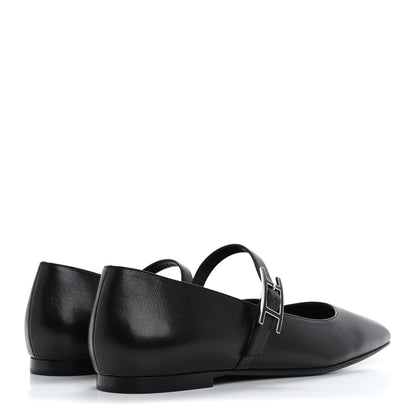 Hermes Goatskin Jane Ballet Flats 38 Black 6 of 11