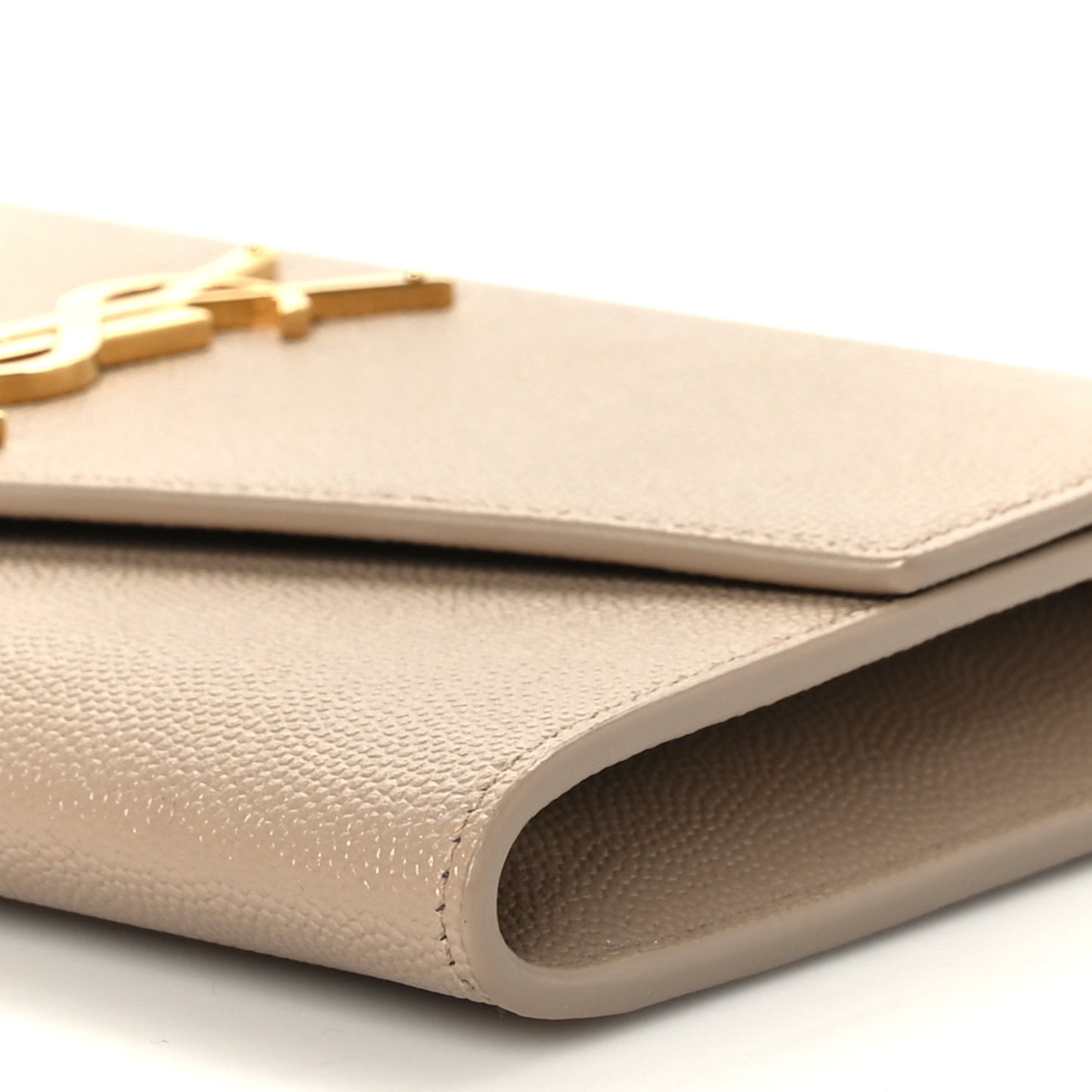 Grain De Poudre Monogram Uptown Chain Wallet Dark Beige