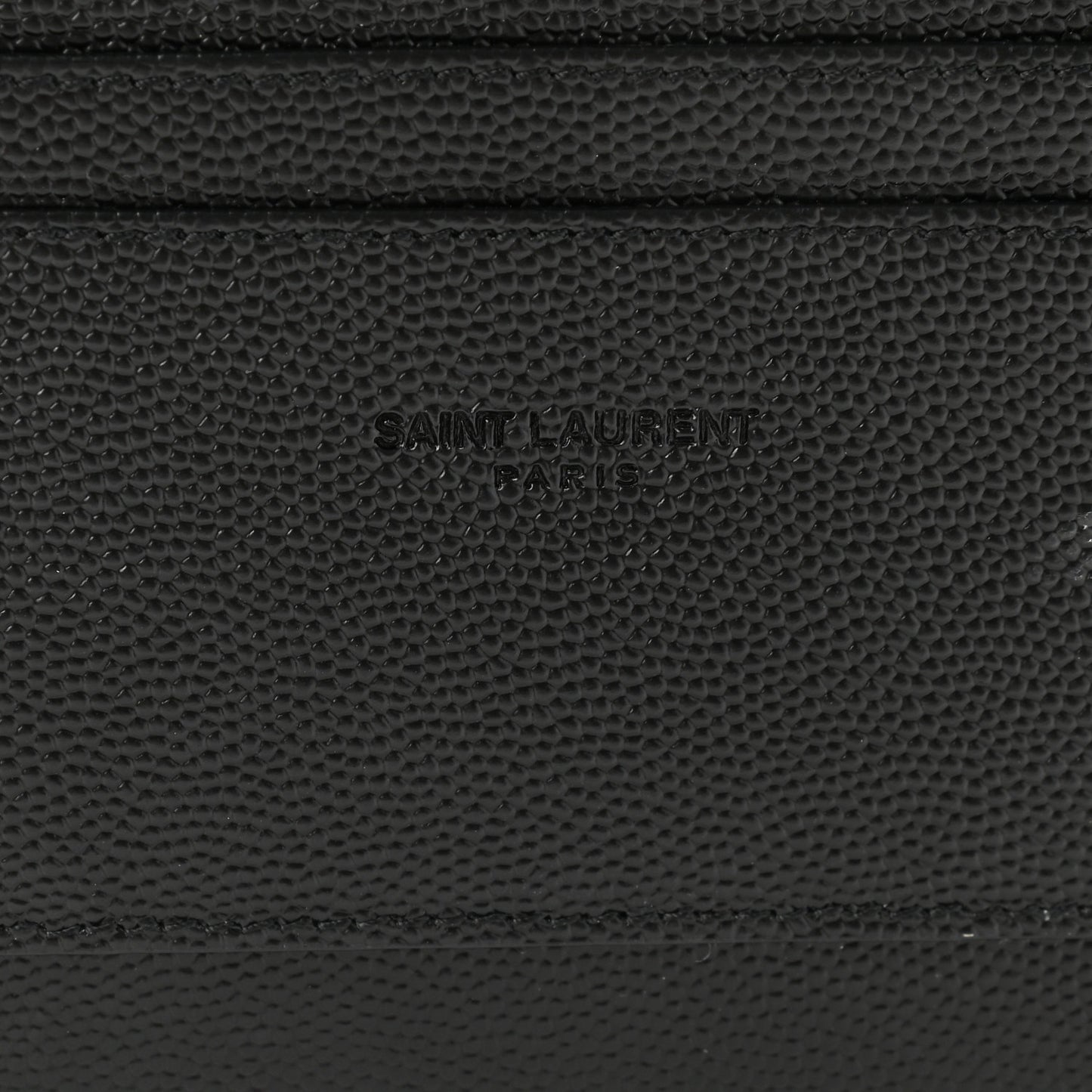 Grain De Poudre Chevron Monogram Large Bill Pouch Black