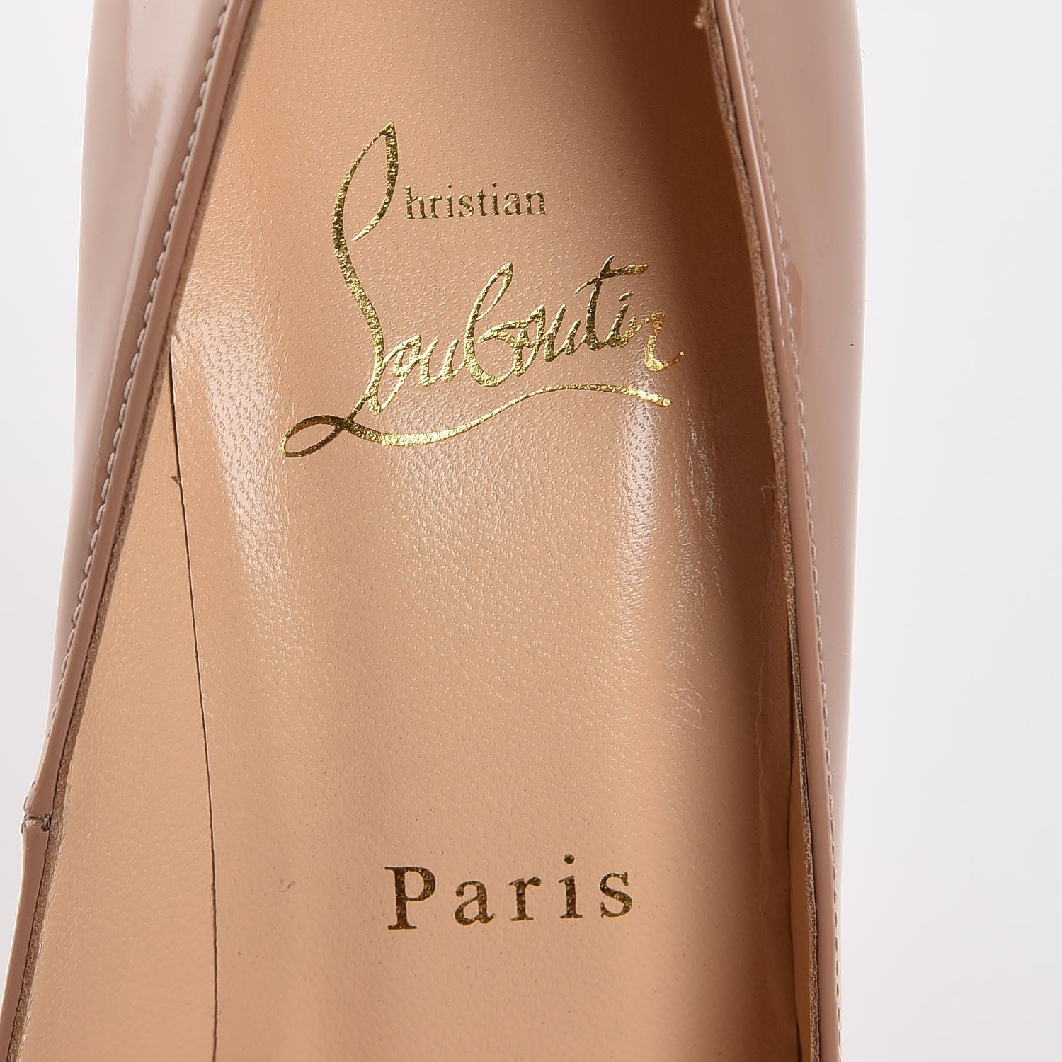 Christian Louboutin Patent Pigalle 120 Pumps 36.5 Nude 7 of 8