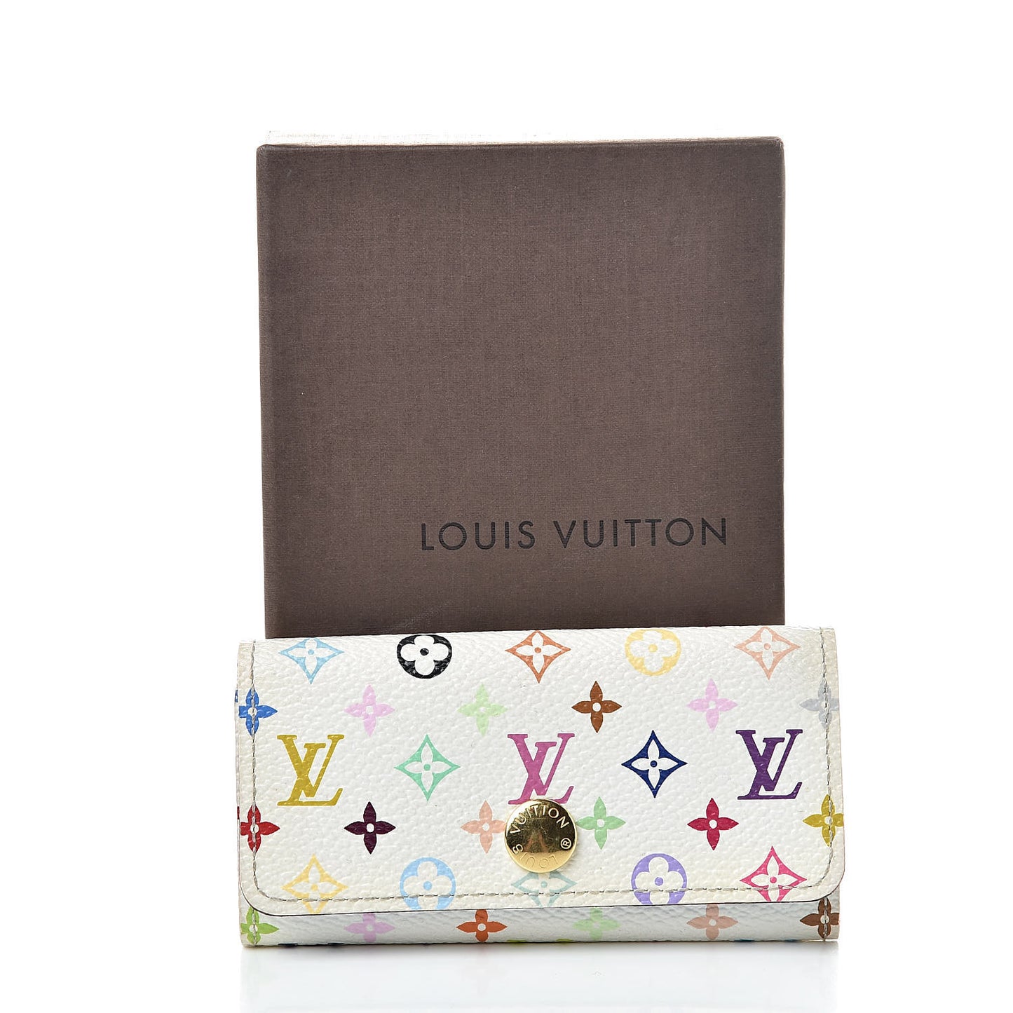 Monogram Multicolor Multicles 4 Key Holder White Raisin
