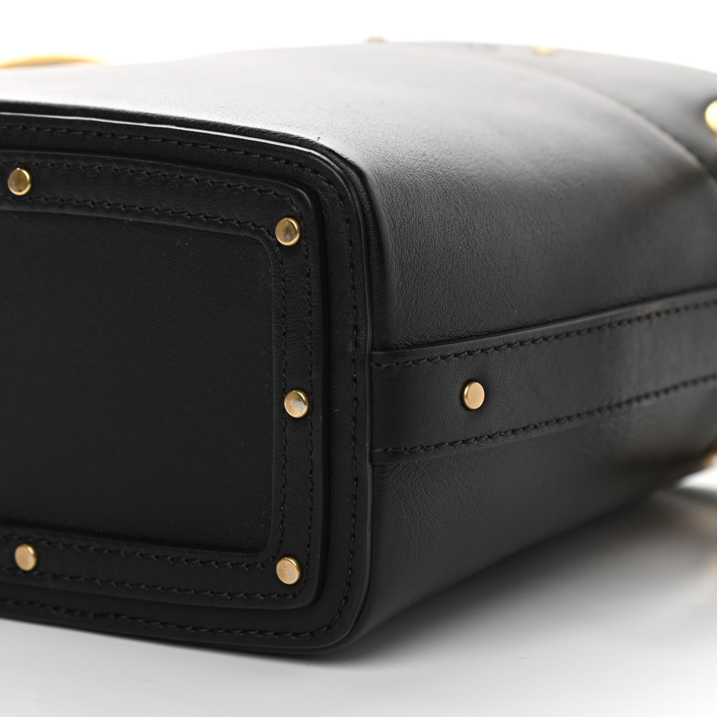 Smooth Calfskin Mini Roy Bucket Bag Black
