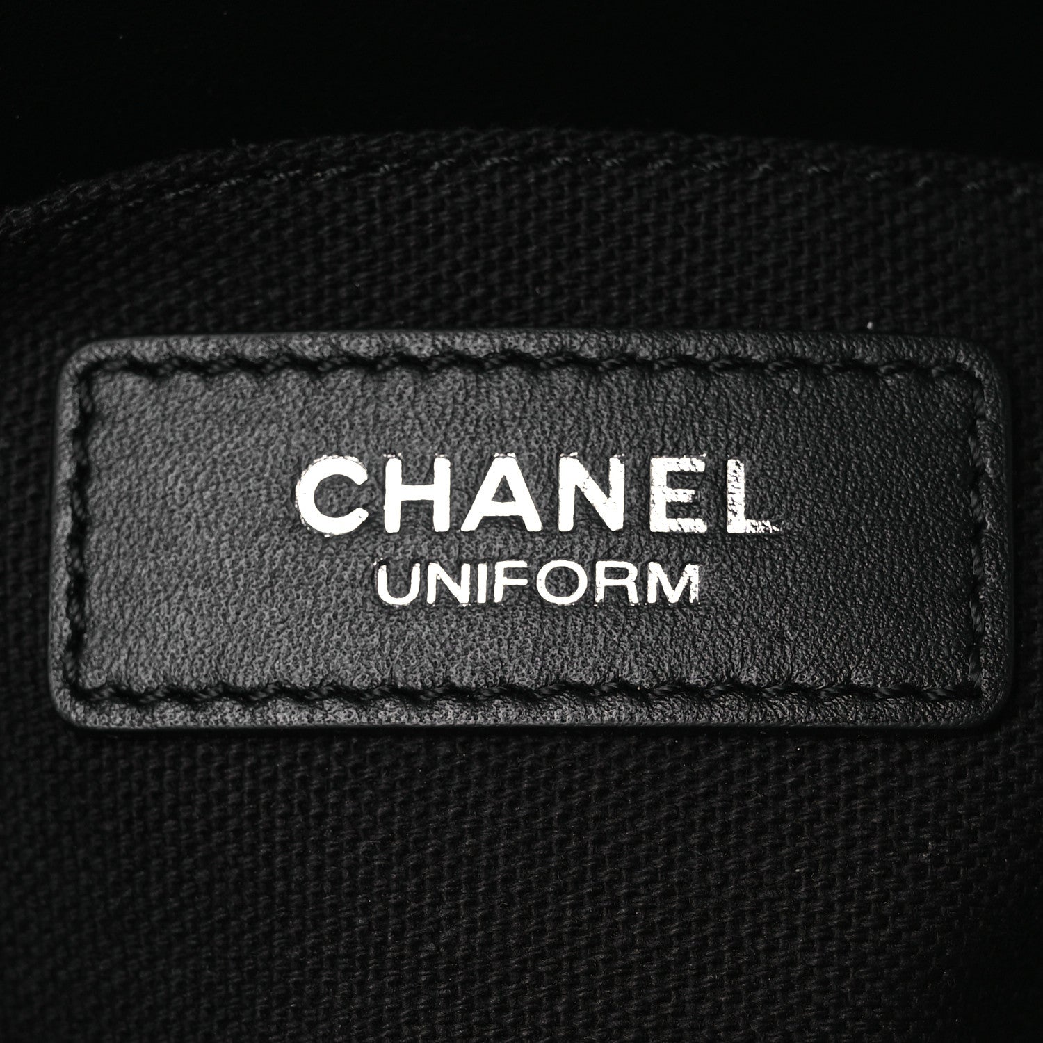 Chanel Calfskin Quilted CC Uniform Flap Belt Bag Black 11 of 27