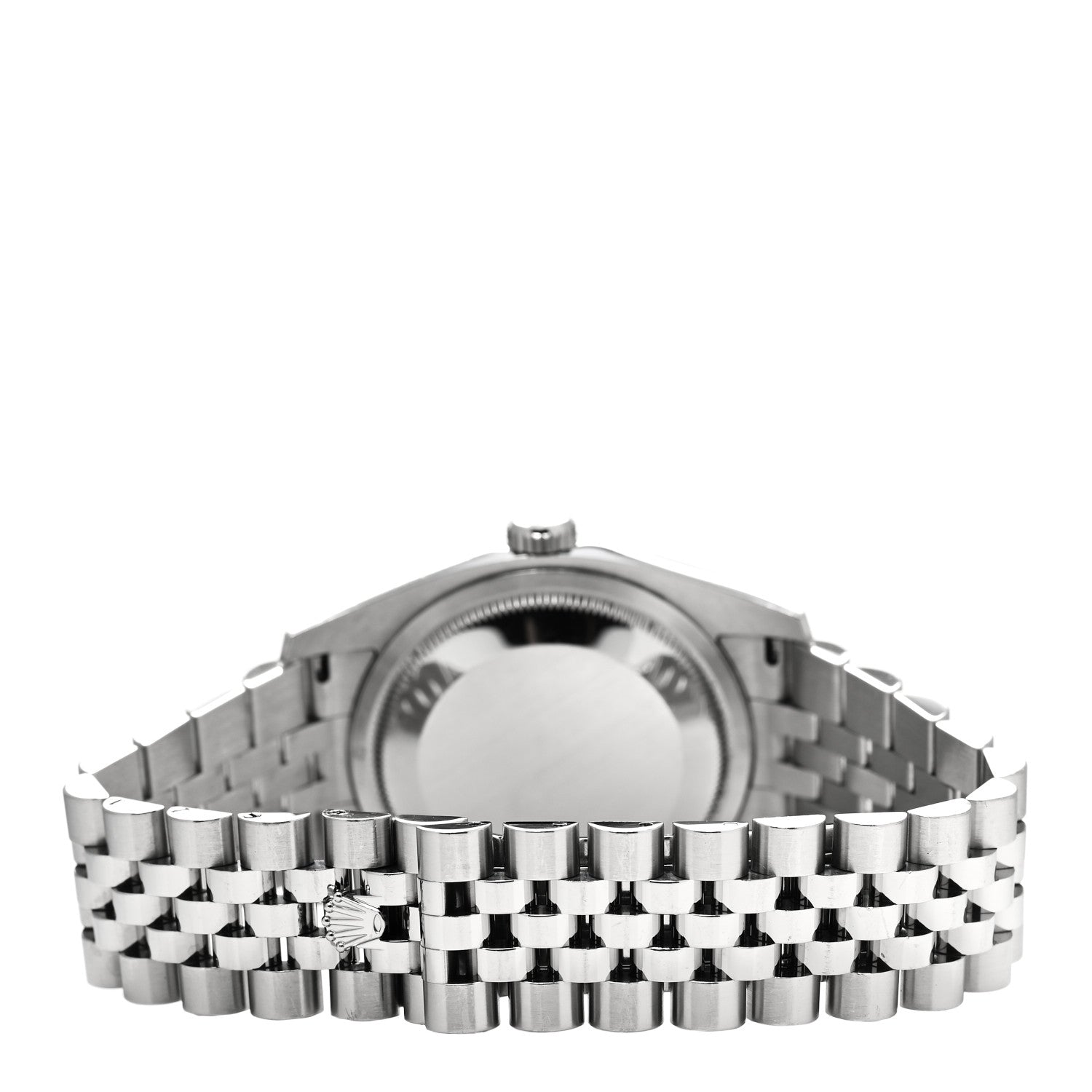 Rolex Stainless Steel 18K White Gold 36mm Oyster Perpetual Datejust Watch Roulette Silver Motif 116234 3 of 5