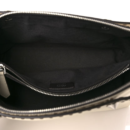 Fendi Vitello King Logo Embossed Medium By The Way Boston Bag White Ice 5 of 9