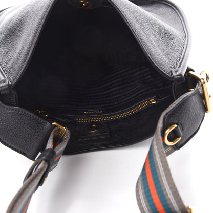 Prada Vitello Daino Hobo Black 5 of 10