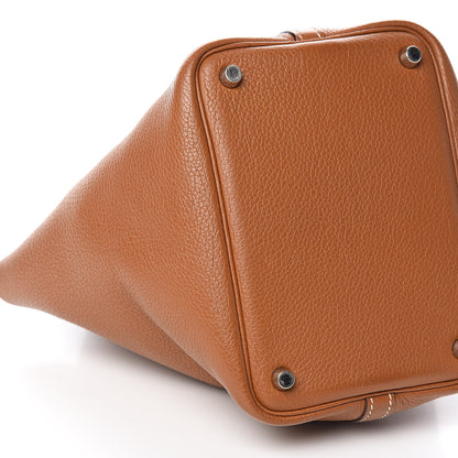 Hermes Taurillon Clemence Picotin 18 PM Gold 10 of 12