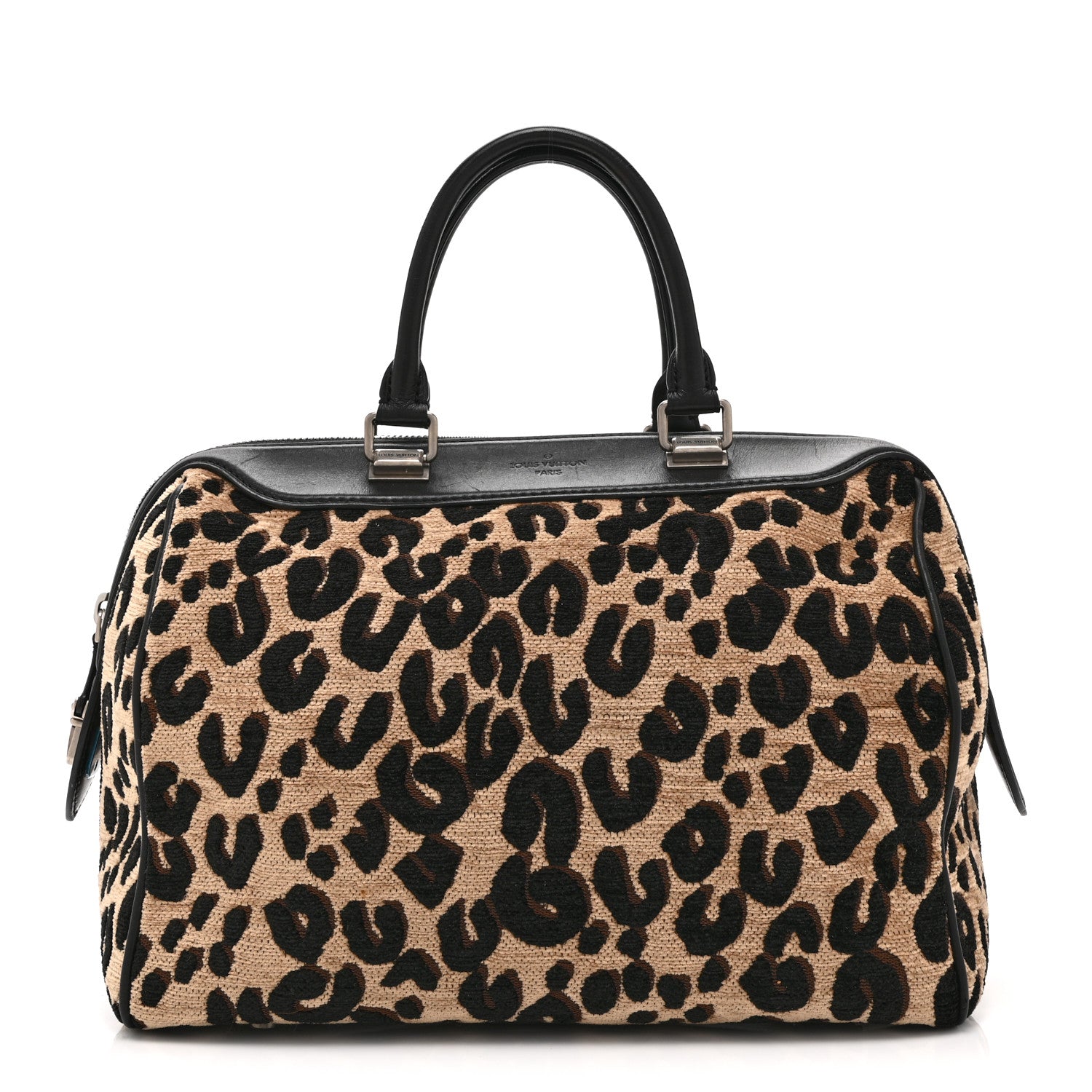 Louis Vuitton Jacquard Velvet Leopard Print Stephen Sprouse Speedy 1 of 14