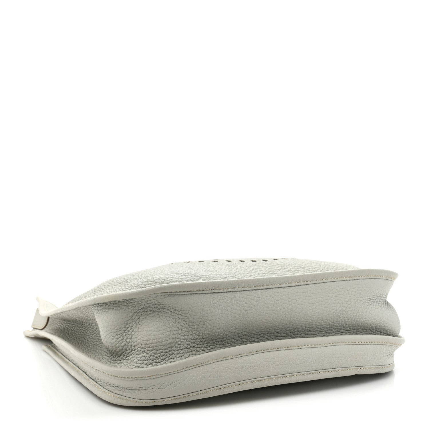Hermes Taurillon Clemence Amazone Evelyne III GM Gris Perle Bleu Lin 4 of 11
