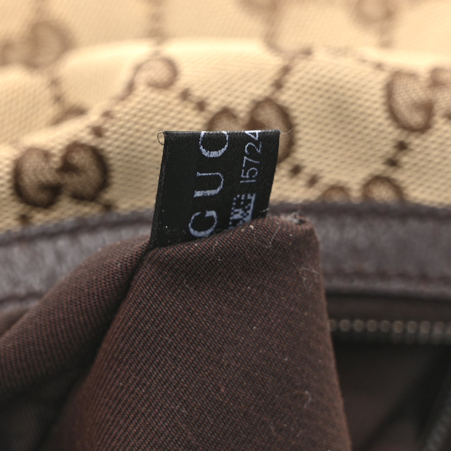 Monogram Medium Half Moon Hobo Dark Brown