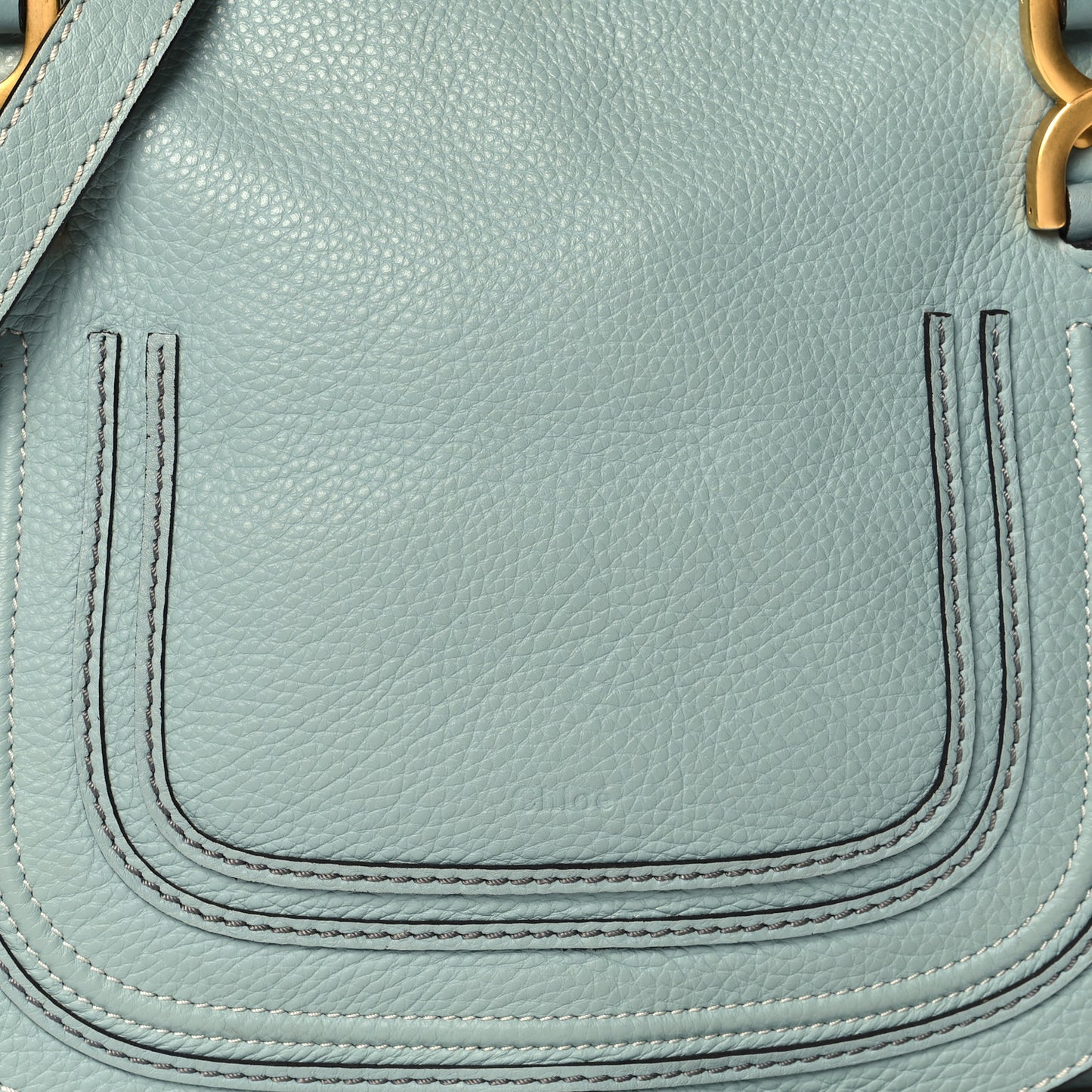 Calfskin Medium Marcie Satchel Faded Blue