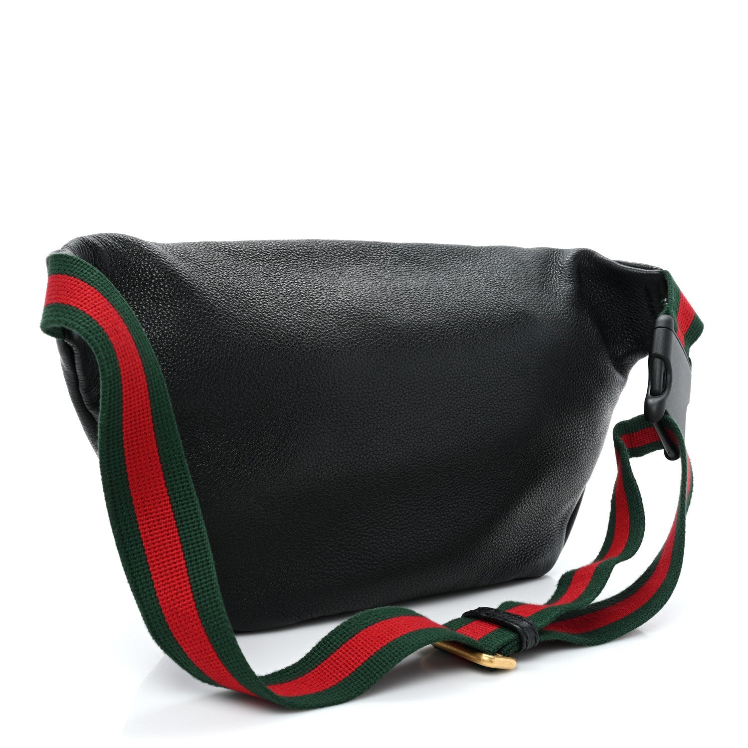Gucci Grained Calfskin Logo Belt Bag Black 3 of 12