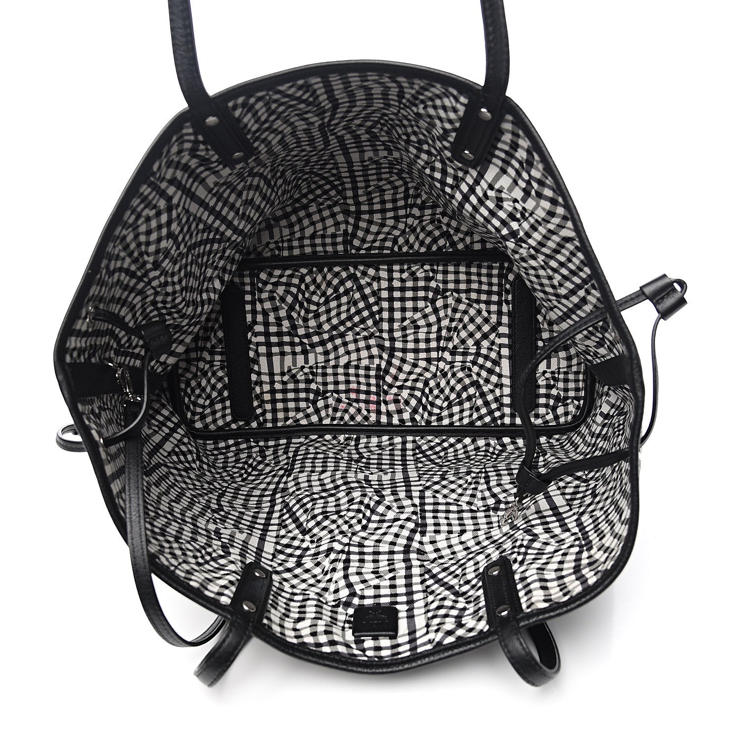 MCM Visetos Medium Project Reversible Shopper Tote Black 8 of 12