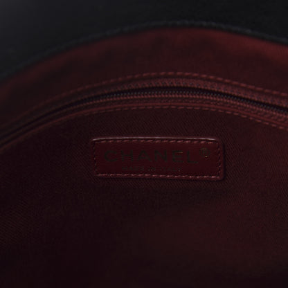 Chanel Glazed Caviar Quilted Small Shiva Tote Black 8 of 10