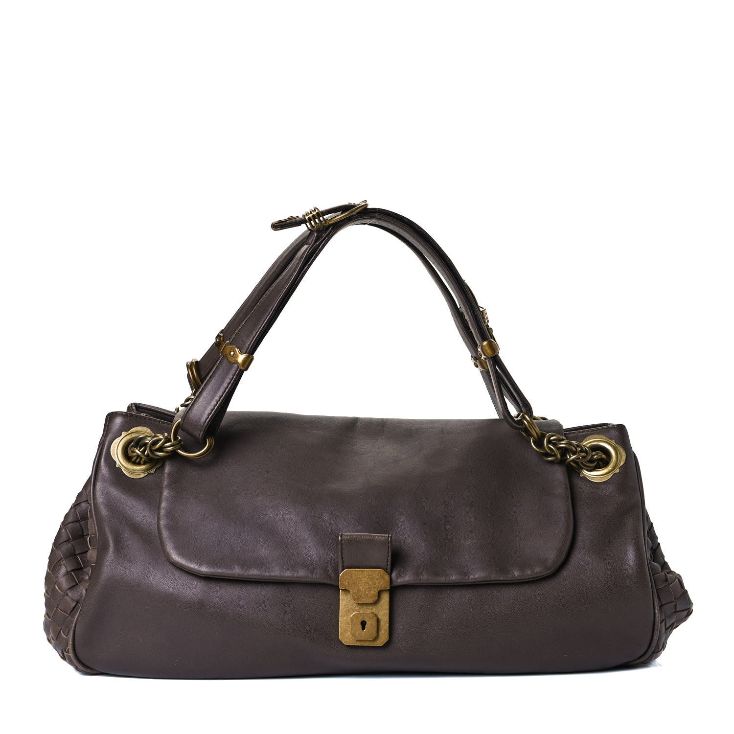 Bottega Veneta Nappa Intrecciato Napoli Shoulder Bag 1 of 15