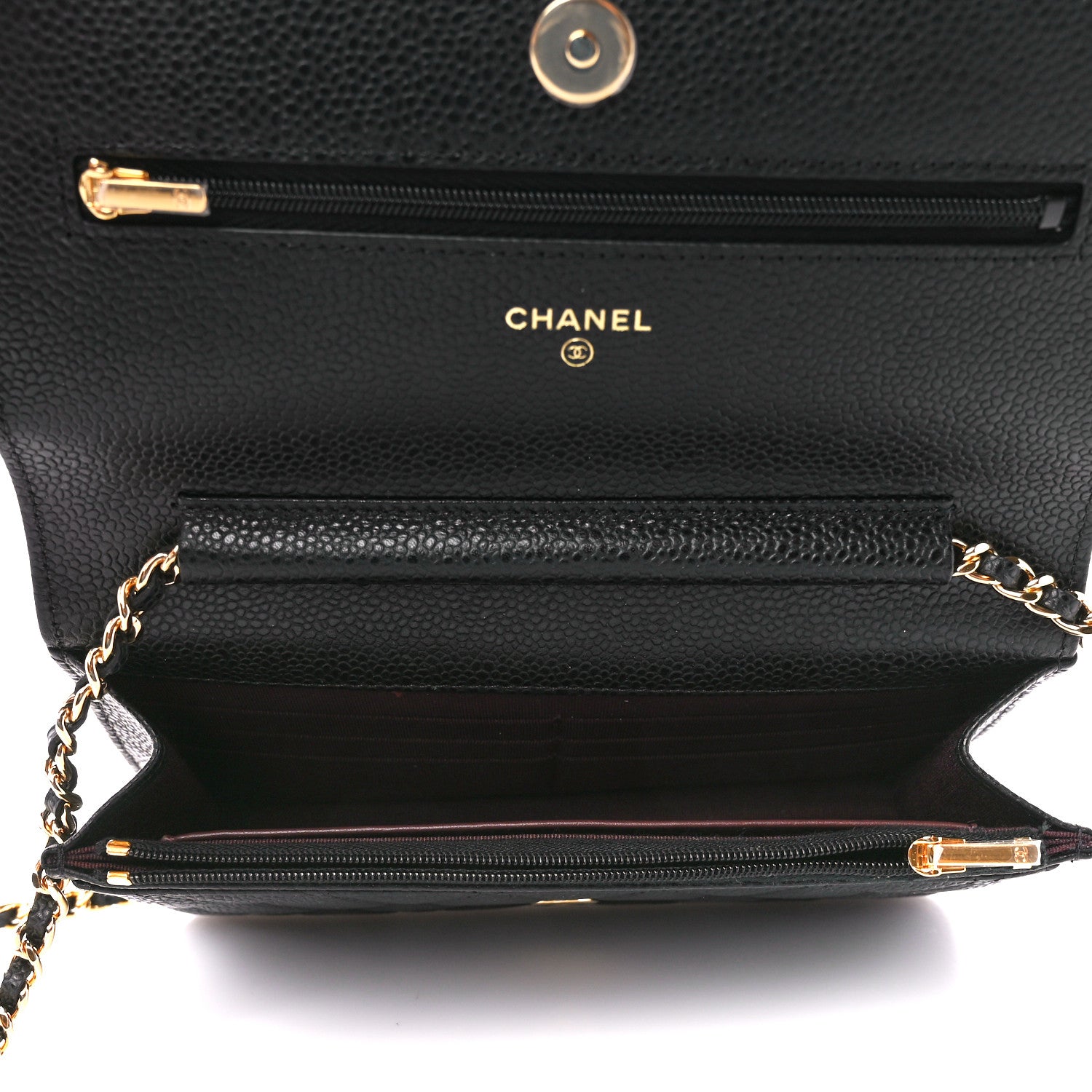 Chanel Caviar Quilted Wallet on Chain WOC Black 5 of 12