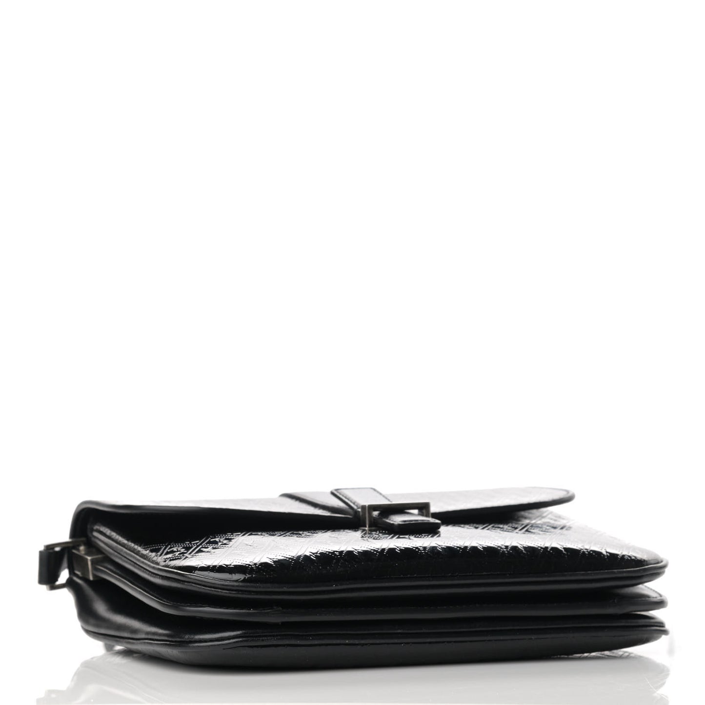 Patent Embossed Small Le Monogramme Satchel Black