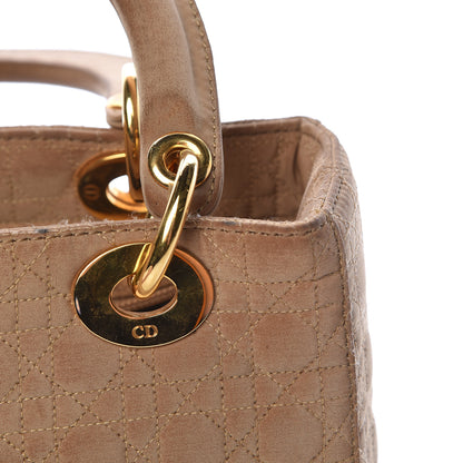 Christian Dior Nylon Cannage Medium Lady Dior Beige 21 of 21