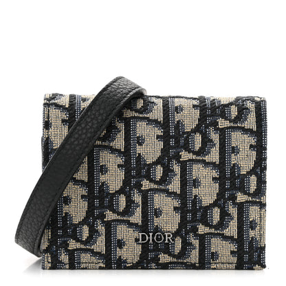 Christian Dior Oblique Nano Strap Pouch Blue 1 of 11