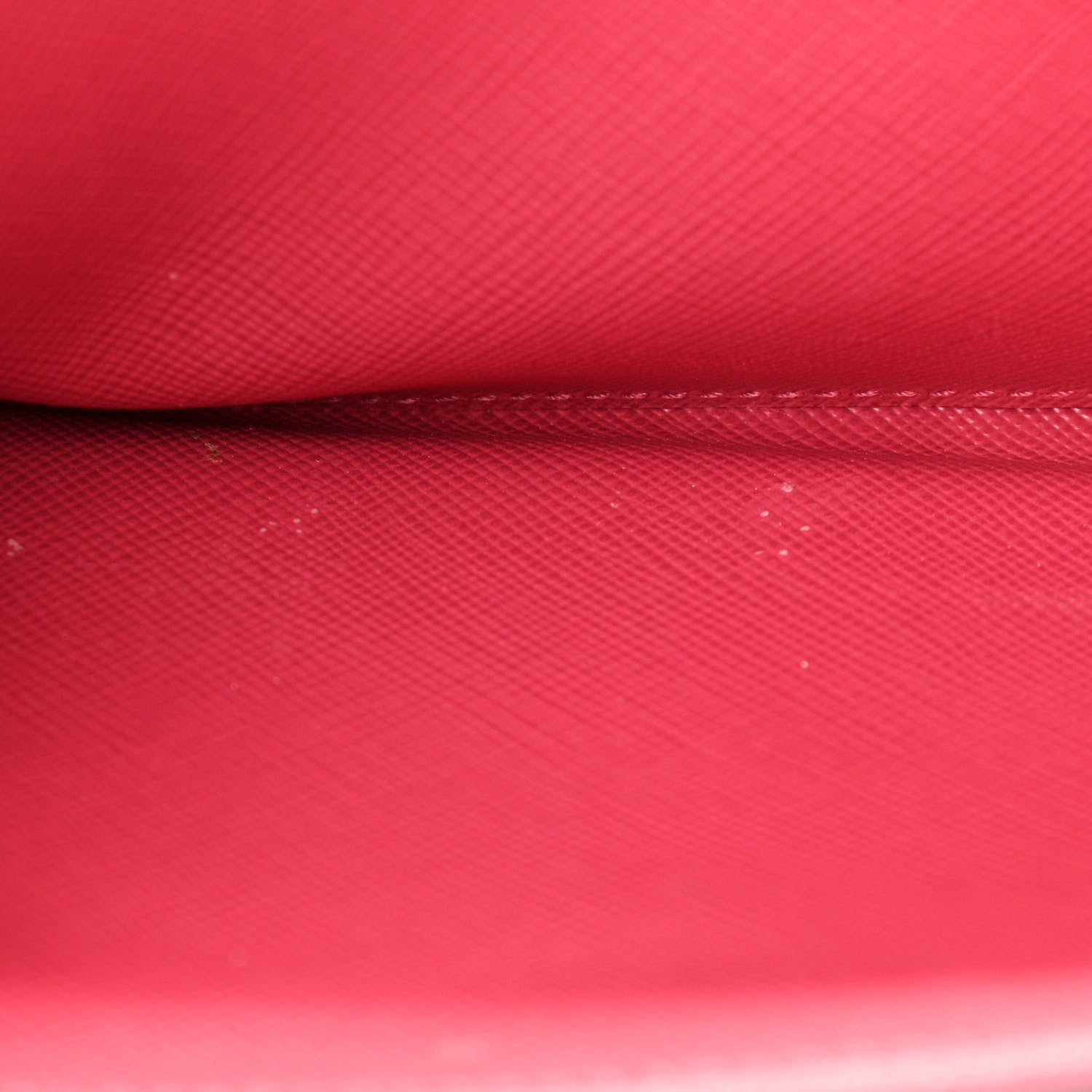 Prada Saffiano Metal Oro Chain Wallet Peonia 10 of 10