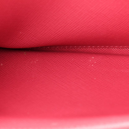 Prada Saffiano Metal Oro Chain Wallet Peonia 10 of 10