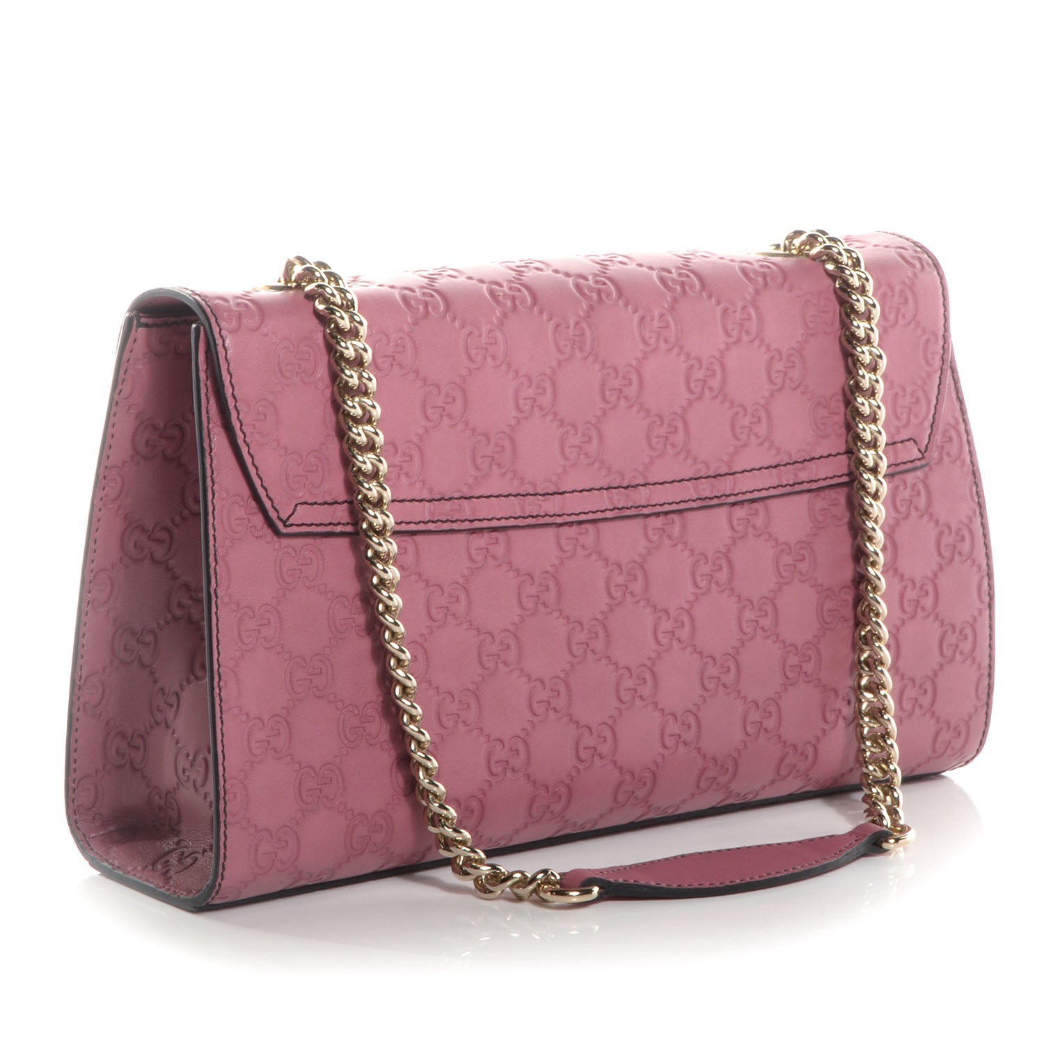 Gucci Guccissima Medium Emily Chain Shoulder Bag Peonia Flower 3 of 9