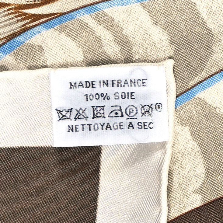 Silk Index Bromeliaceae Scarf 90 Ebene Bleu Miel