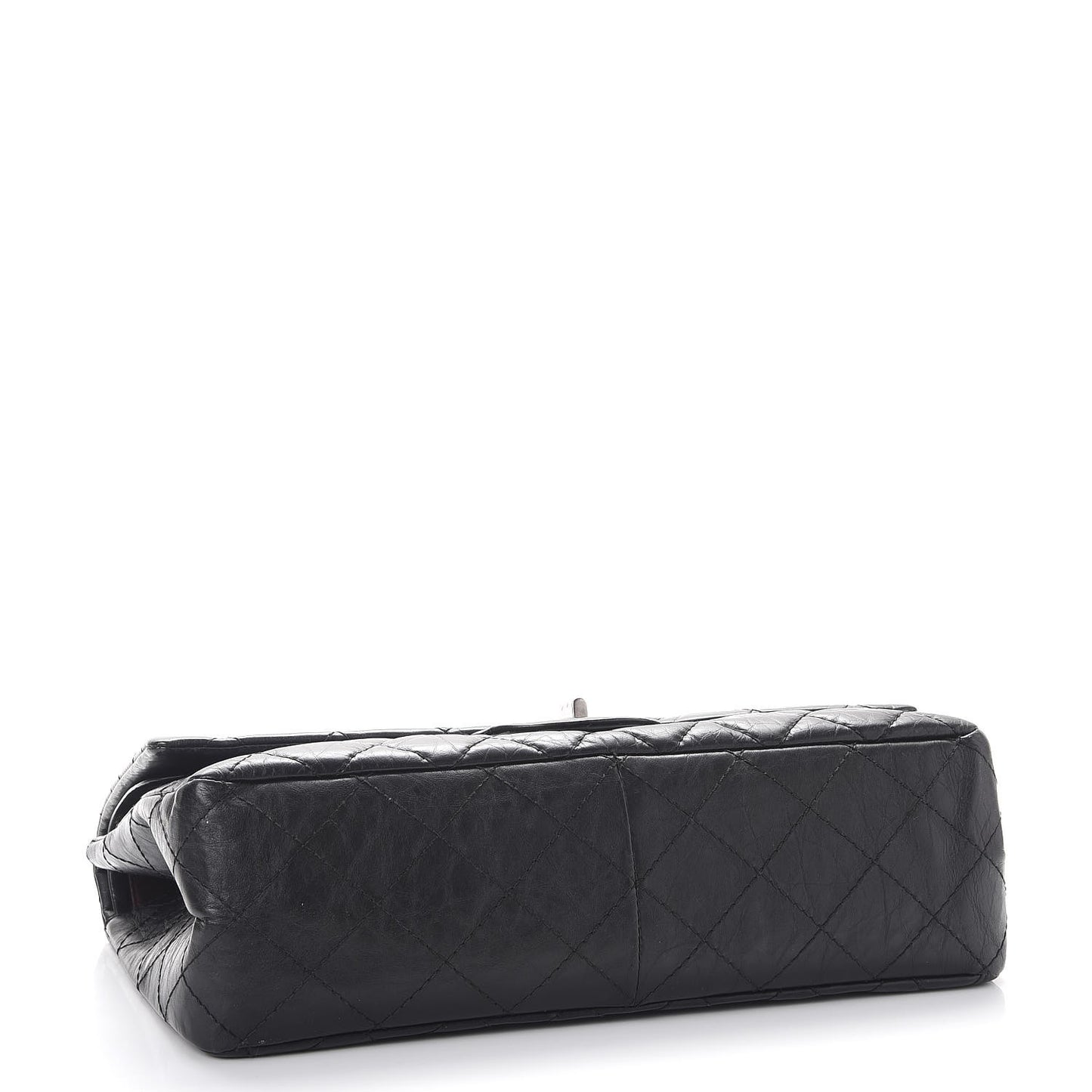 Aged Calfskin Quilted 2.55 Reissue 227 Flap Black