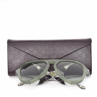 Gucci CVS Y/1 Aviator Sunglasses 3737/S Light Green Ruthenium 8 of 8