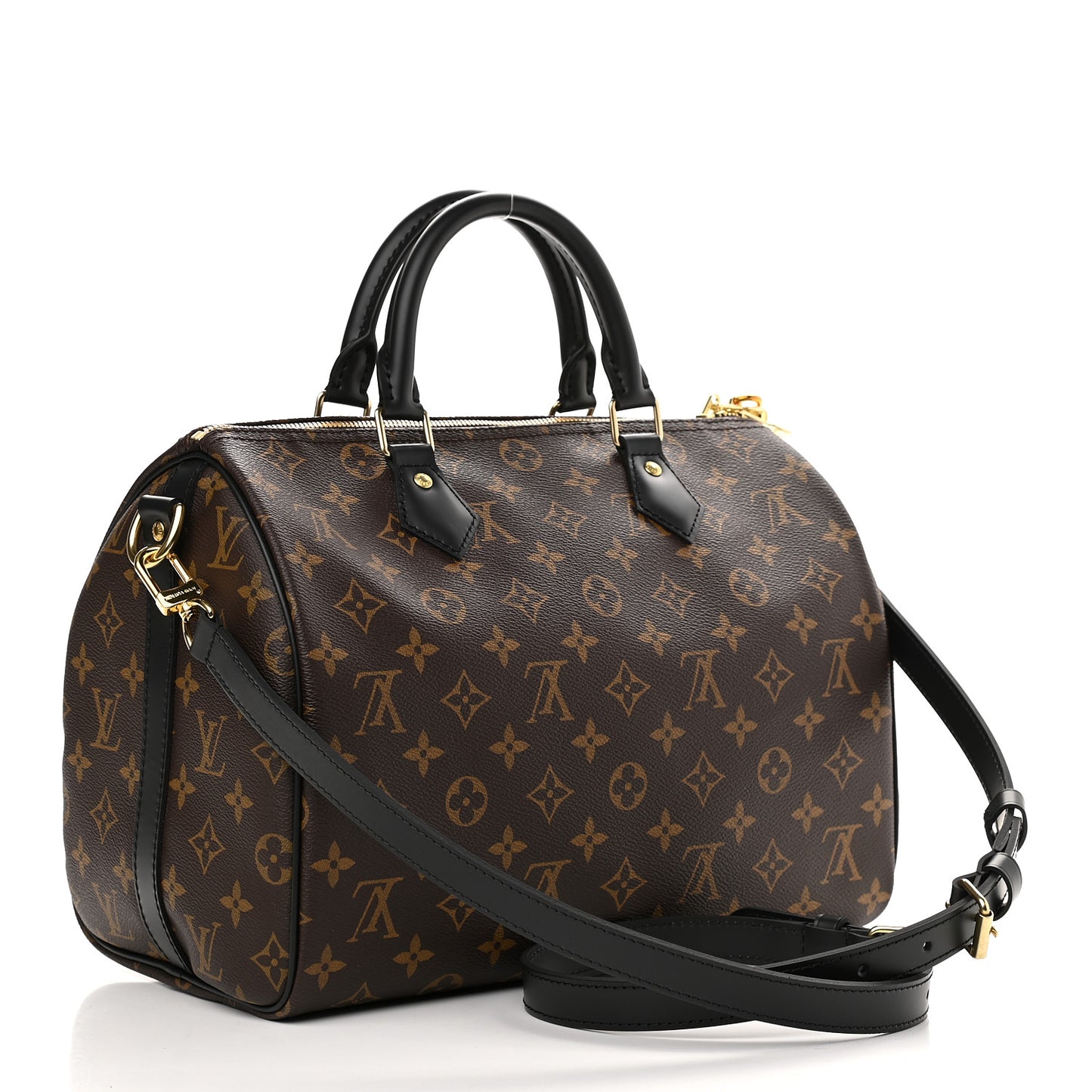 Monogram My World Tour Speedy Bandouliere 30 Black